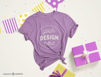 Party t-shirt mockup composition 