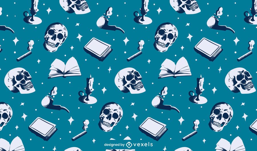 Grunge Schädel Muster Design Grunge Schädel Muster Design