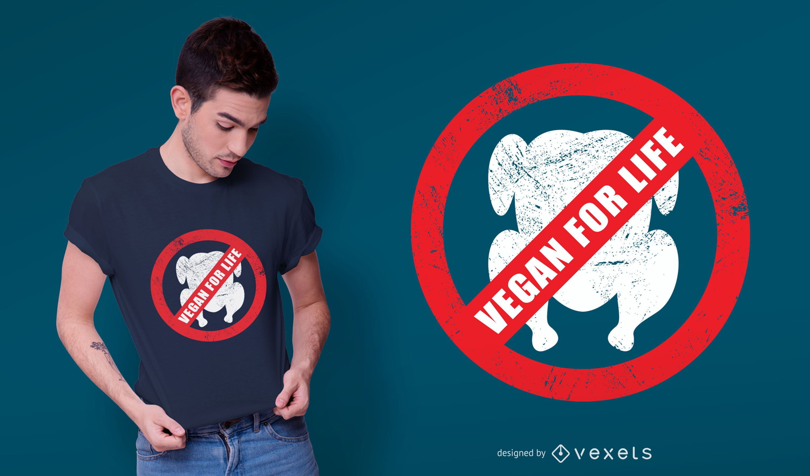 Design de camisetas Vegan para toda a vida