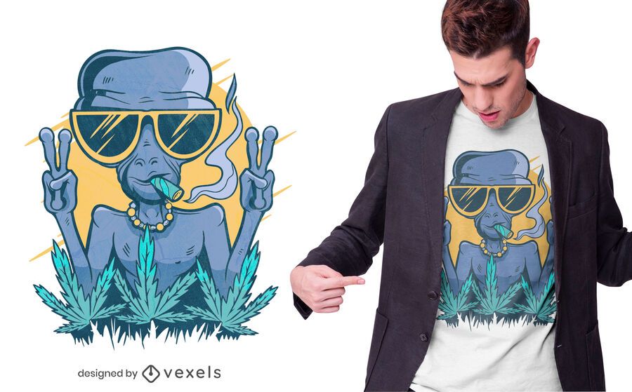 Design de camiseta alienígena Design de camiseta alienígena