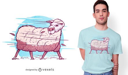 Sheep in a storm t-shirt design Sheep in a storm t-shirt design