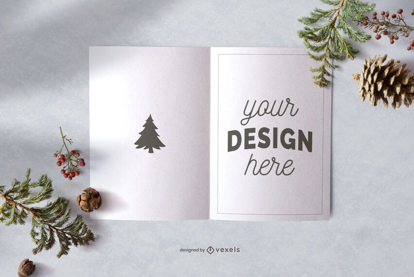 Download Christmas Greeting Card Mockup Design Psd Mockup Download PSD Mockup Templates