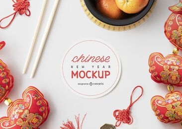 Chinese mockup composition