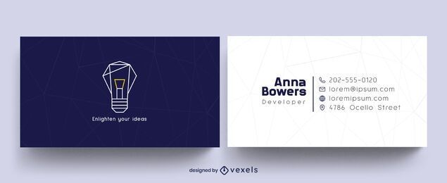 Developer business card design