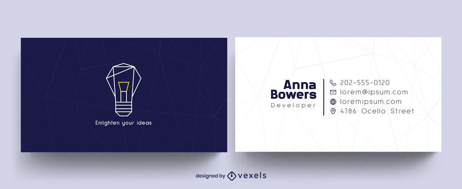 Developer business card design Developer business card design