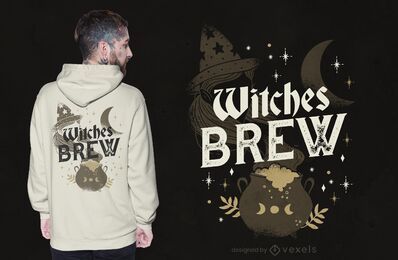Desenho de camisetas das bruxas