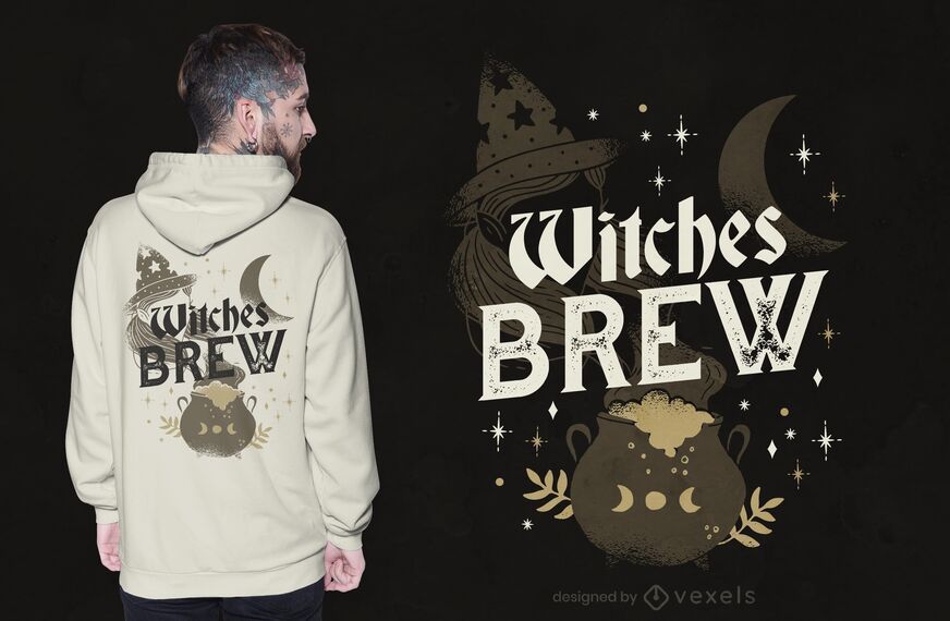 Diseño de camiseta de brujas Diseño de camiseta de brujas