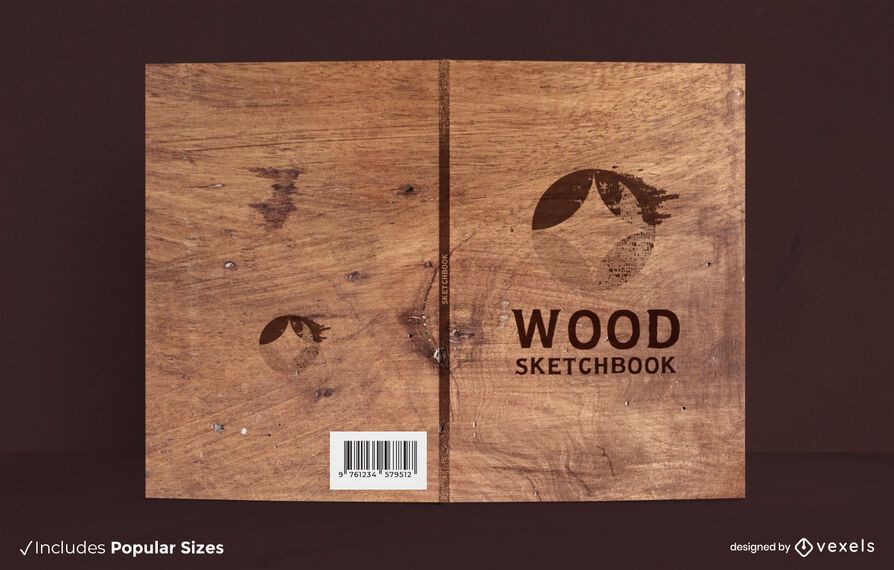 Wood texture book cover design Wood texture book cover design