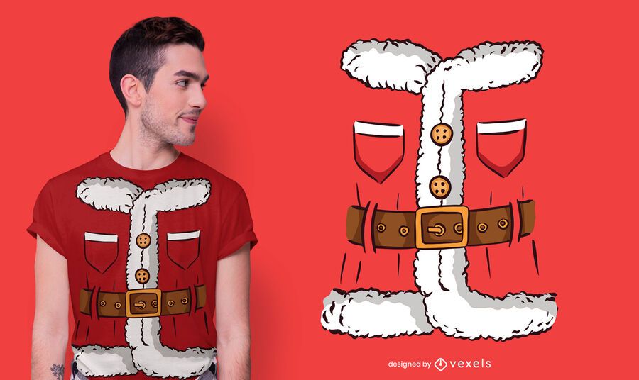 Diseño de camiseta de disfraz de santa claus Diseño de camiseta de disfraz de santa claus