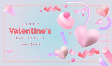 Valentine's day background design Valentine's day background design