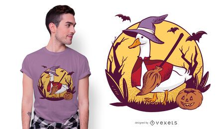 Halloween goose t-shirt design