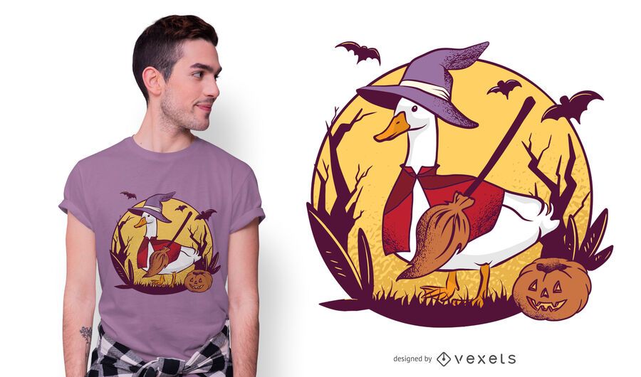 Diseño de camiseta de ganso de halloween Diseño de camiseta de ganso de halloween