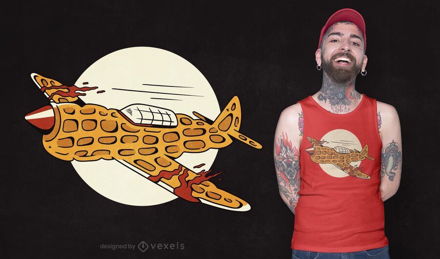 Design de camiseta avião waffle Design de camiseta avião waffle