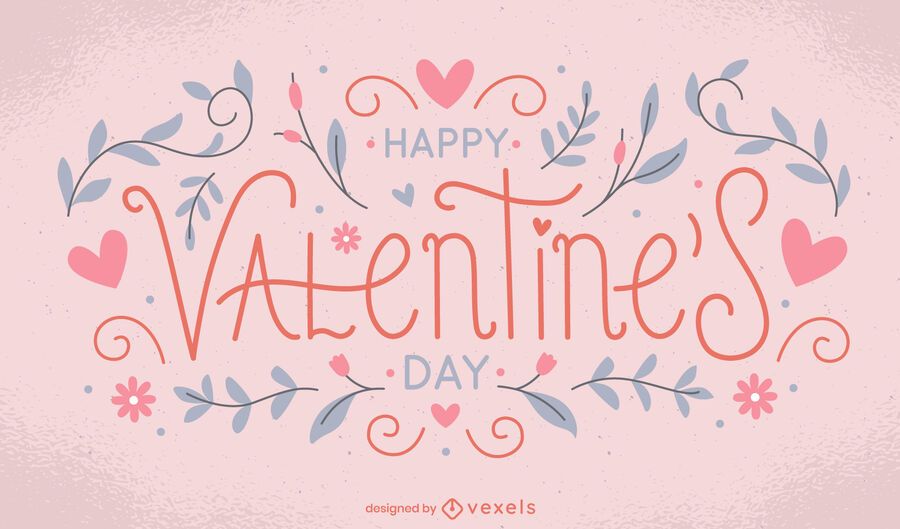 Valentine's day lettering design Valentine's day lettering design