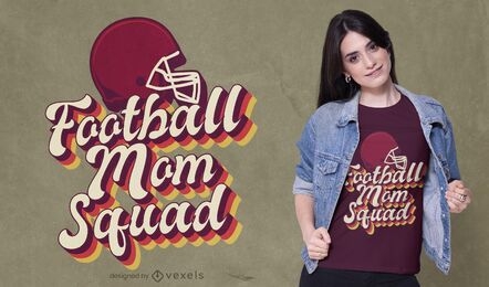Diseño de camiseta de equipo de mamá de fútbol