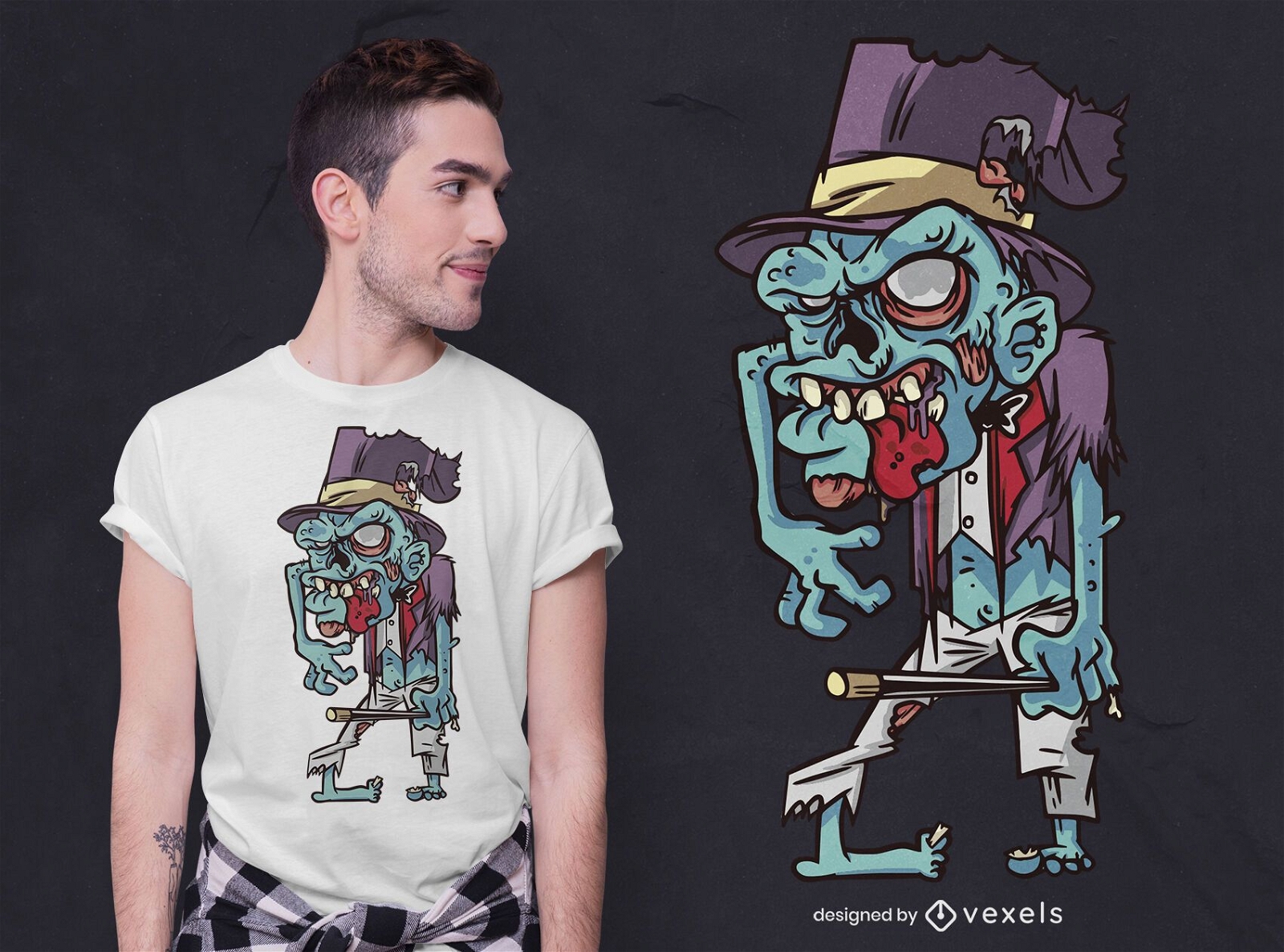 Magier Zombie T-Shirt Design