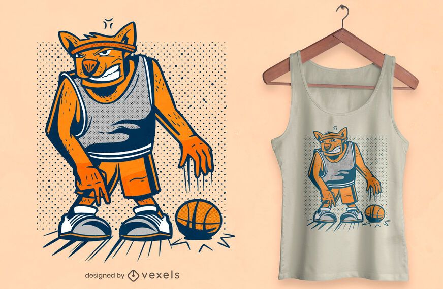 Basketball dog t-shirt design Basketball dog t-shirt design