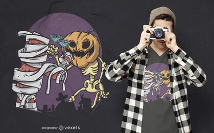 Halloween cheers t-shirt design Halloween cheers t-shirt design