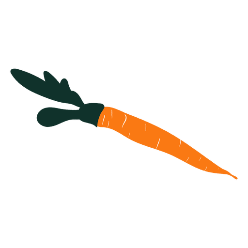 Hand gezeichnete Karotte des Karottengemüses PNG-Design