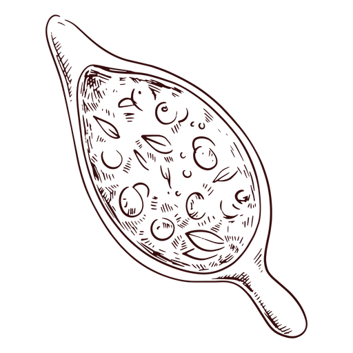 Cranberries sauce hand drawn thanksgiving PNG Design