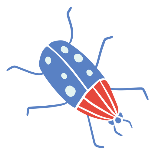 Flying beetle flat beetle PNG Design