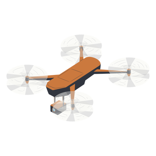 Flying camera drone illustration drone PNG Design