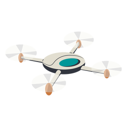 Drone de ilustração de drone quadricóptero voador Desenho PNG