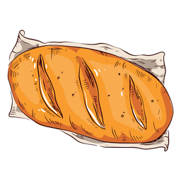 Pão de Ilustração Pão Desenho PNG