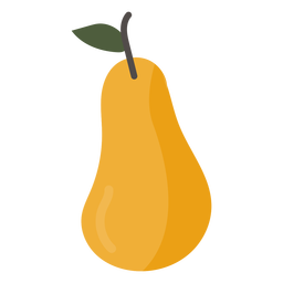 Pêra fruta plana pêra fruta plana Desenho PNG