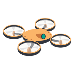 Drone de quadcopter com drone de ilustração de câmera Desenho PNG