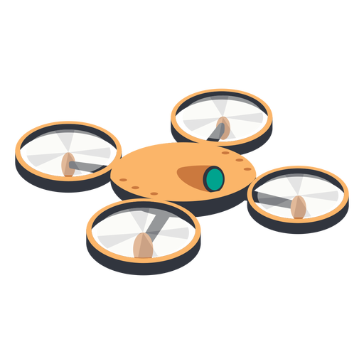 Quadcopter drone with camera illustration drone PNG Design