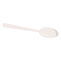 Silver spoon flat spoon PNG Design