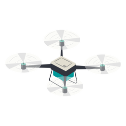 Small quadcopter drone illustration drone PNG Design