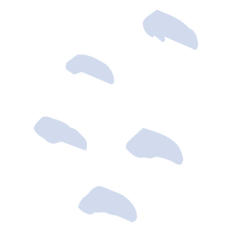 Snow footsteps hand drawn footsteps PNG Design
