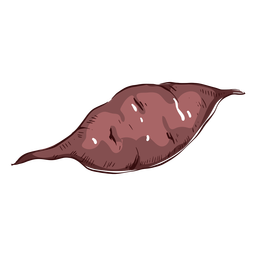 Süßkartoffelgemüse Illustration Süßkartoffel PNG-Design