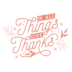 Thankful thanksgiving lettering thanksgiving PNG Design