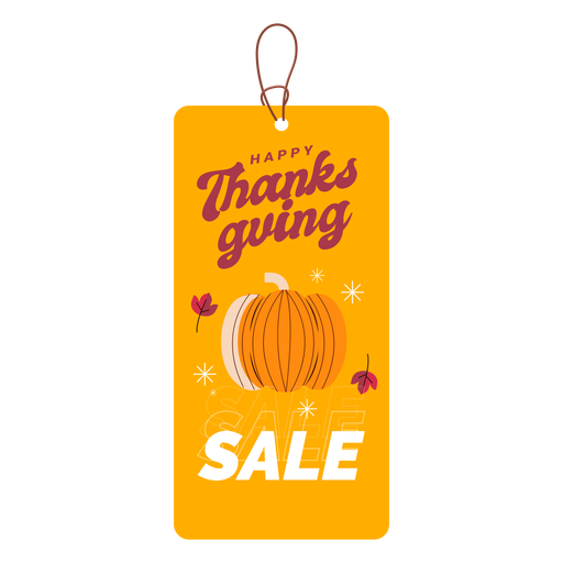 Thanksgiving sale tag thanksgiving PNG Design