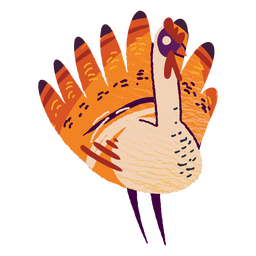 Truthahn mit Truthahnstruktur PNG-Design