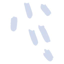 Various snow footsteps silhouette footsteps PNG Design