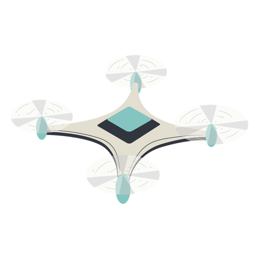 Ilustraci?n de drone blanco drone Diseño PNG