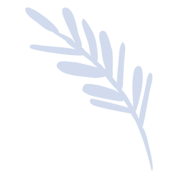 Weiße Pflanze Zweig flache Pflanze PNG-Design