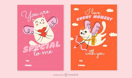 Set de tarjetas de San Valentín Set de tarjetas de San Valentín