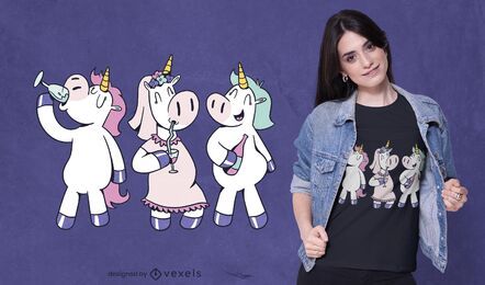 Unicorn party t-shirt design Unicorn party t-shirt design