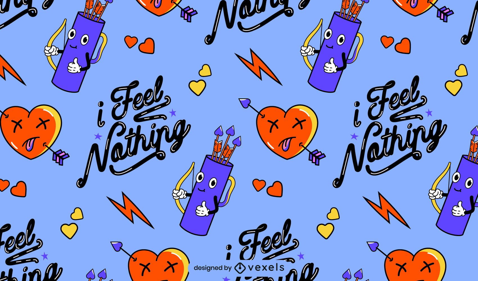 I feel nothing pattern design