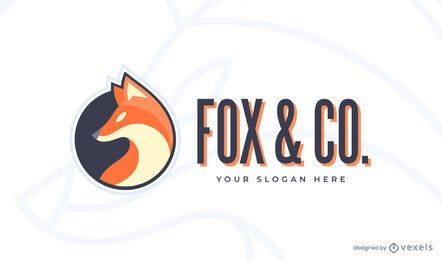 Plantilla de logotipo de fox & co Plantilla de logotipo de fox & co
