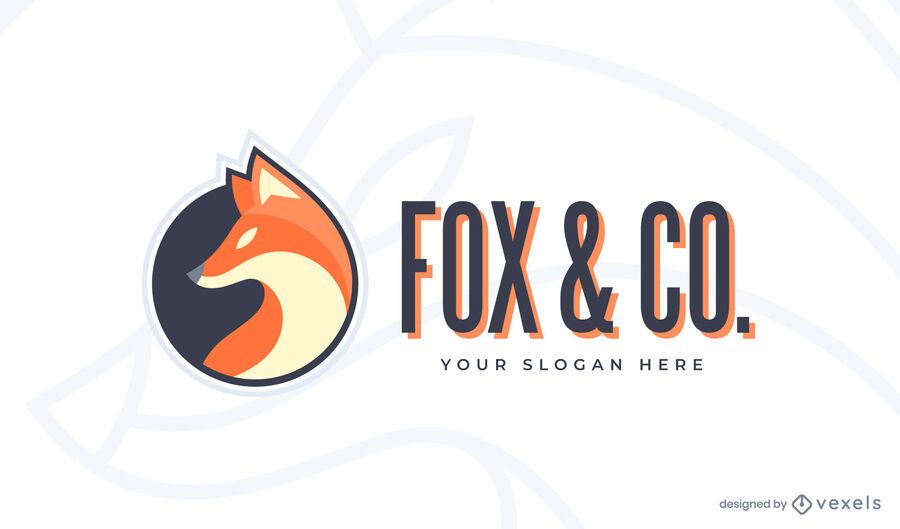 Modelo de logotipo da Fox & co Modelo de logotipo da Fox & co