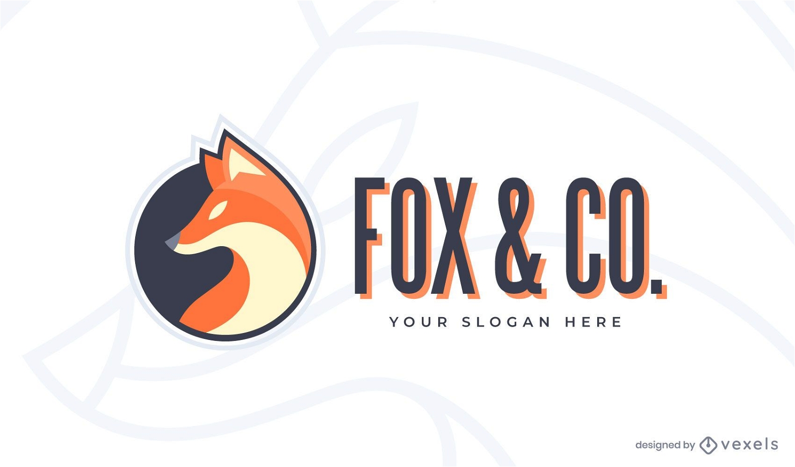Fox & co logo template