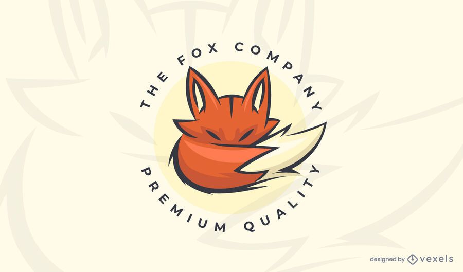 The fox company logo template The fox company logo template