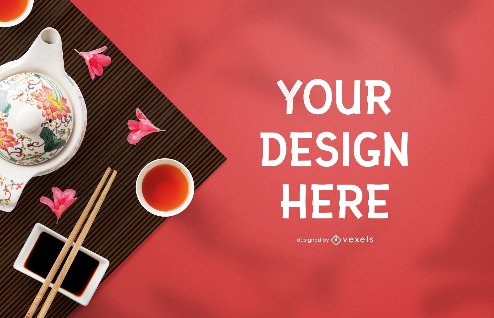 Chinese mockup composition psd