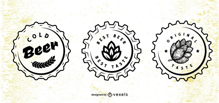 Beer cap design set Beer cap design set